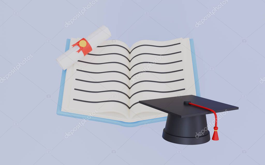 Escenario de graduación con iluminación y telón decorado